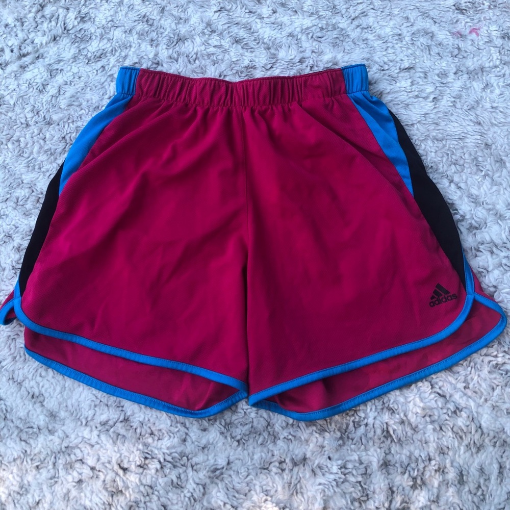 Pink Addias shorts